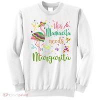 This Mamacita Needs A Margarita Fiesta Flamingo Sweatshirt thumb 0