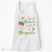 This Mamacita Needs A Margarita Fiesta Flamingo Women's Tank Top thumb 0
