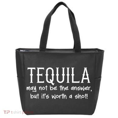 Tequila May Not Be The Answer, But Its Wirth A Shot Cinco De Mayo Tote Bag