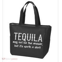 Tequila May Not Be The Answer, But Its Wirth A Shot Cinco De Mayo Tote Bag thumb 3