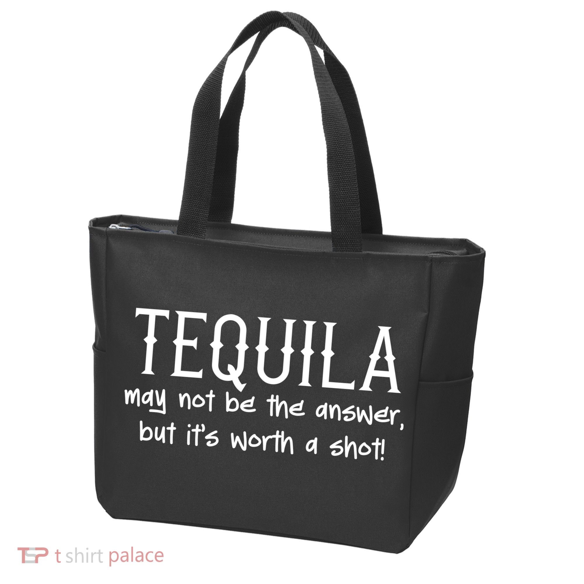 Tequila May Not Be The Answer, But Its Wirth A Shot Cinco De Mayo Tote Bag