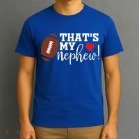 Thats My Nephew Aunt Biggest Fan Football Game Day Cool Gift T-Shirt thumb 3
