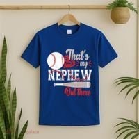 ThatS My Nephew Out There Baseball Aunt Auntie Mothers Day Meaningful Gift T-Shirt thumb 2