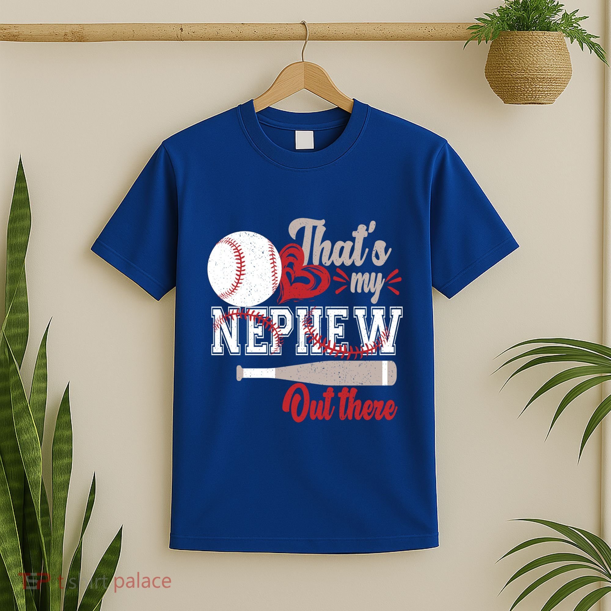 ThatS My Nephew Out There Baseball Aunt Auntie Mothers Day Meaningful Gift T-Shirt