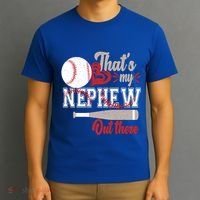 ThatS My Nephew Out There Baseball Aunt Auntie Mothers Day Meaningful Gift T-Shirt thumb 3