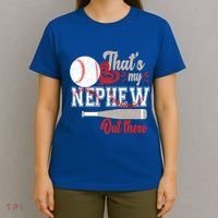 ThatS My Nephew Out There Baseball Aunt Auntie Mothers Day Meaningful Gift T-Shirt thumb 4