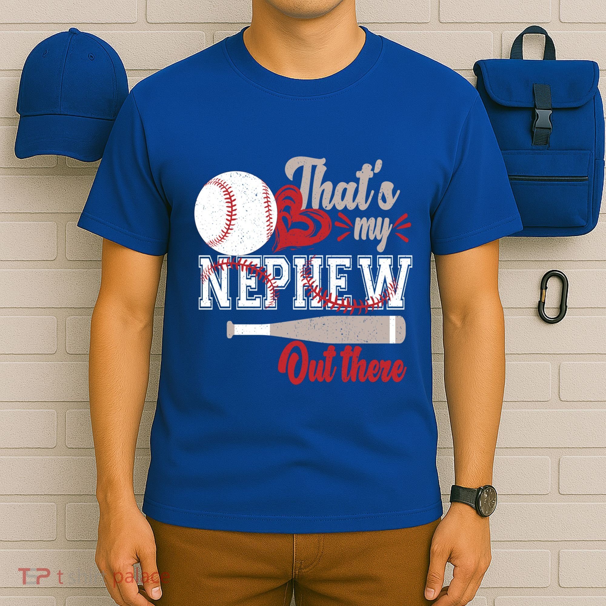 ThatS My Nephew Out There Baseball Aunt Auntie Mothers Day Meaningful Gift T-Shirt