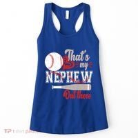ThatS My Nephew Out There Baseball Aunt Auntie Mothers Day Meaningful Gift Women's Tank Top thumb 0