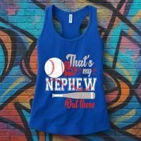 ThatS My Nephew Out There Baseball Aunt Auntie Mothers Day Meaningful Gift Women's Tank Top thumb 3