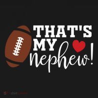 ThatS My Nephew Aunt Biggest Fan Football Game Day Gift Ornament thumb 1