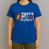 ThatS My Nephew Aunt Biggest Fan Football Game Day Gift T-Shirt thumb 4