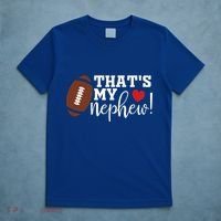 ThatS My Nephew Aunt Biggest Fan Football Game Day Gift T-Shirt thumb 5