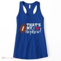 ThatS My Nephew Aunt Biggest Fan Football Game Day Gift Women's Tank Top thumb 0