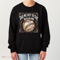 Take Me Out To The Ball Game Baseball Retro Women's Sweatshirt thumb 0