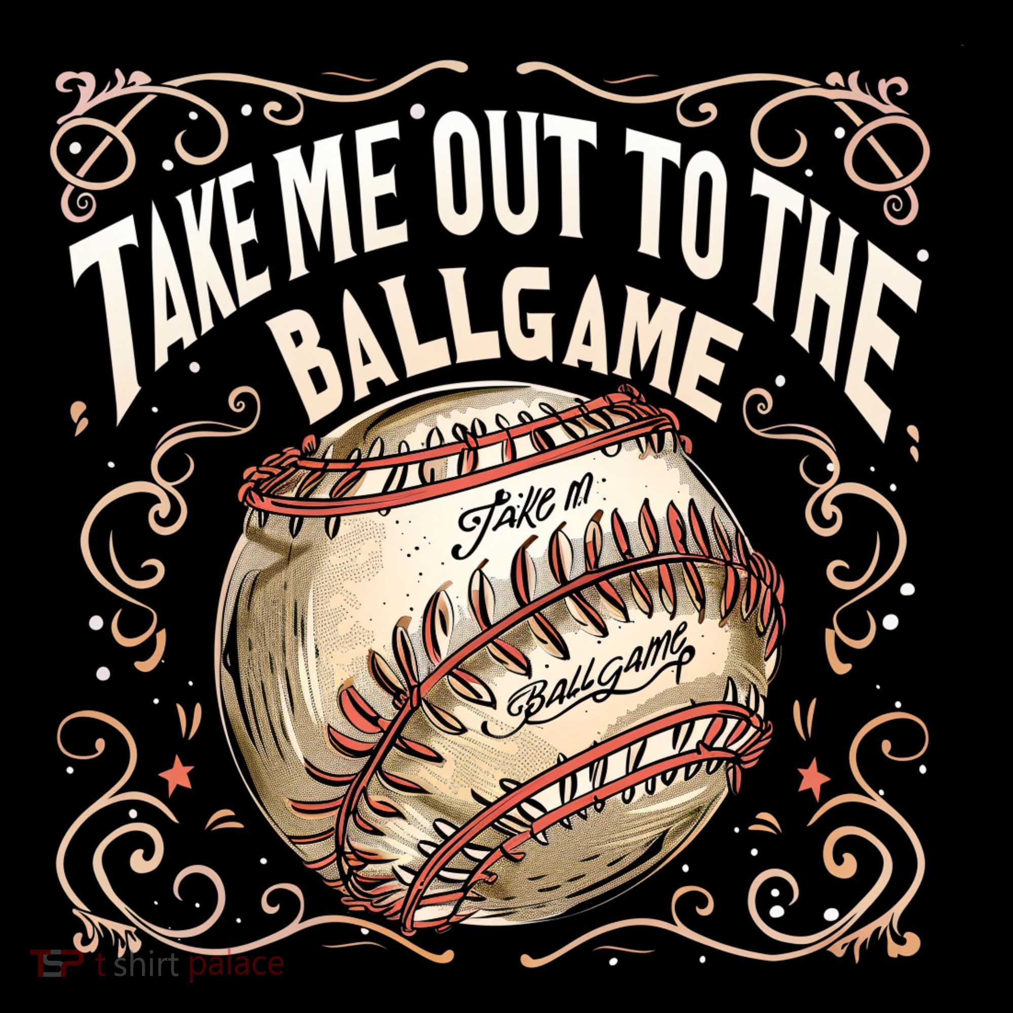 Take Me Out To The Ball Game Baseball Retro Coffee Mug