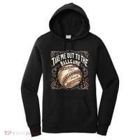 Take Me Out To The Ball Game Baseball Retro Women's Hoodie thumb 0