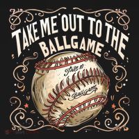 Take Me Out To The Ball Game Baseball Retro Women's Hoodie thumb 2
