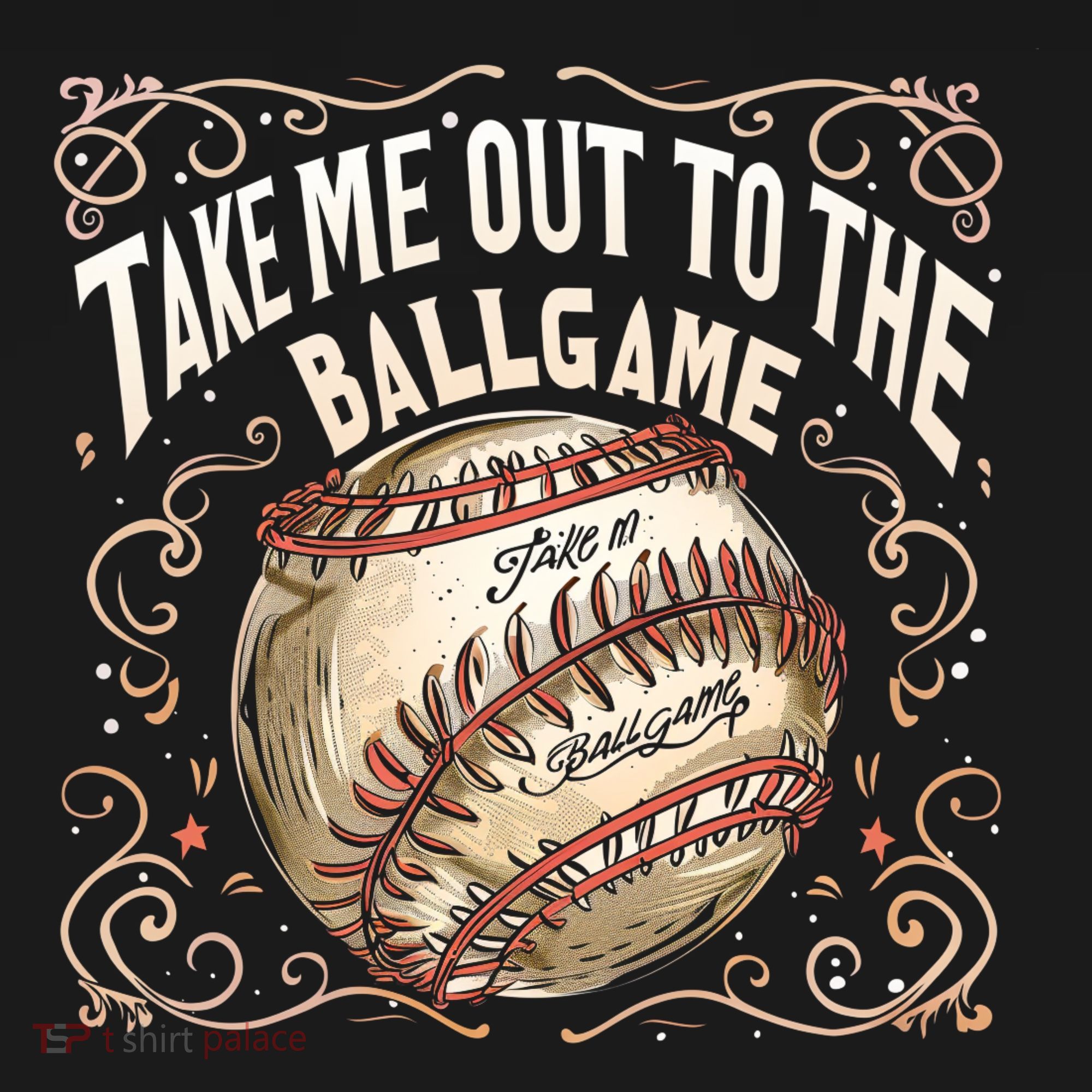 Take Me Out To The Ball Game Baseball Retro Women's Tank Top