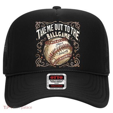 Take Me Out To The Ball Game Baseball Retro Hat
