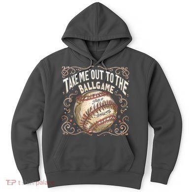 Take Me Out To The Ball Game Baseball Retro Hoodie