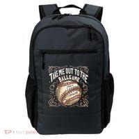 Take Me Out To The Ball Game Baseball Retro Backpack thumb 0