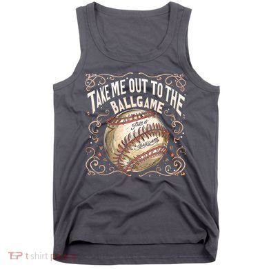 Take Me Out To The Ball Game Baseball Retro Tank Top