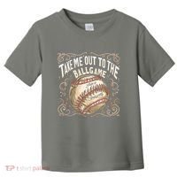 Take Me Out To The Ball Game Baseball Retro Toddler T-Shirt thumb 0