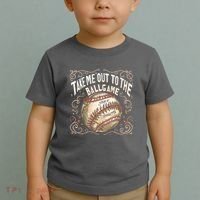 Take Me Out To The Ball Game Baseball Retro Toddler T-Shirt thumb 2