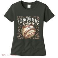 Take Me Out To The Ball Game Baseball Retro Women's T-Shirt thumb 0