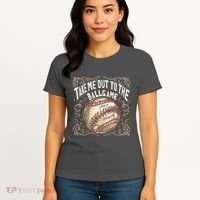 Take Me Out To The Ball Game Baseball Retro Women's T-Shirt thumb 4