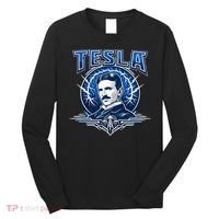 Tesla Master Of Lightning Long Sleeve Shirt thumb 0