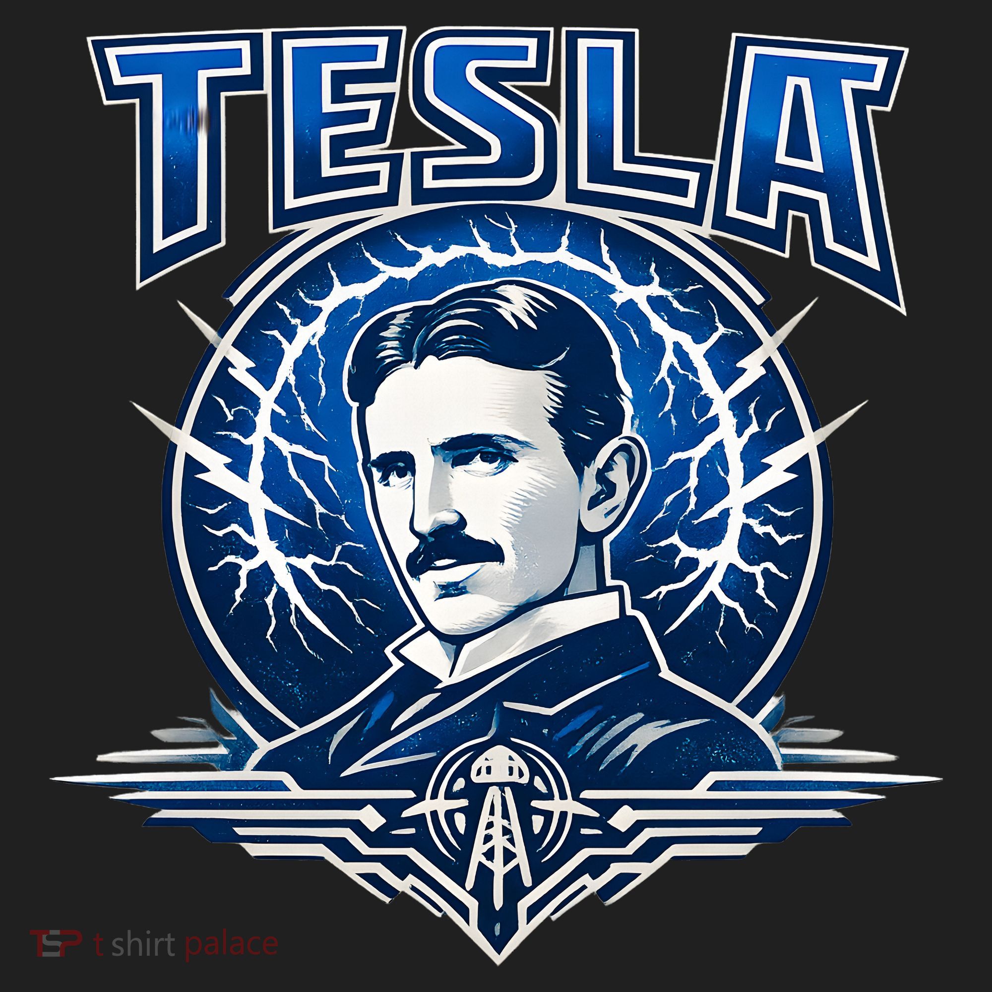 Tesla Master Of Lightning Golf Towel