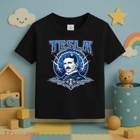 Tesla Master Of Lightning Toddler T-Shirt thumb 3