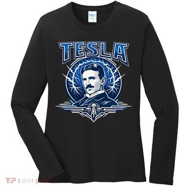 Tesla Master Of Lightning Women's Long Sleeve Shirt
