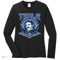 Tesla Master Of Lightning Women's Long Sleeve Shirt thumb 0