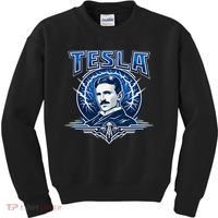 Tesla Master Of Lightning Kids Sweatshirt thumb 0
