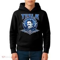 Tesla Master Of Lightning Kids Hoodie thumb 4