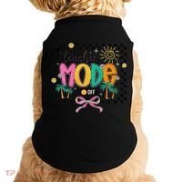 Teacher Mode Off End Of The Year Hello Summer Doggie Tank thumb 0