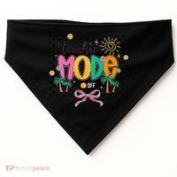 Teacher Mode Off End Of The Year Hello Summer USA-Made Doggie Bandana thumb 0
