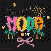 Teacher Mode Off End Of The Year Hello Summer Women's Hoodie thumb 2