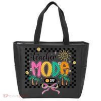 Teacher Mode Off End Of The Year Hello Summer Tote Bag thumb 0