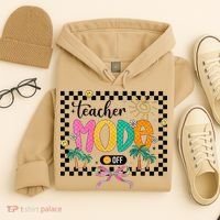 Teacher Mode Off End Of The Year Hello Summer Hoodie thumb 4