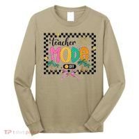 Teacher Mode Off End Of The Year Hello Summer Long Sleeve Shirt thumb 0