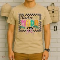Teacher Mode Off End Of The Year Hello Summer T-Shirt thumb 6