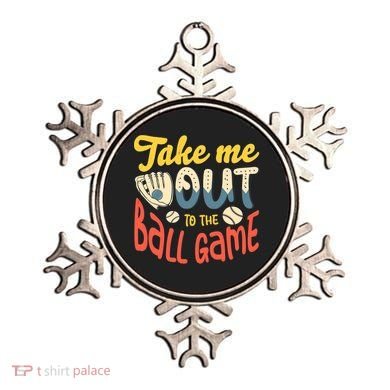 Take me out to the ball game for a Baseball Fan Baseball Ornament