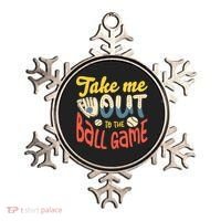 Take me out to the ball game for a Baseball Fan Baseball Ornament thumb 0