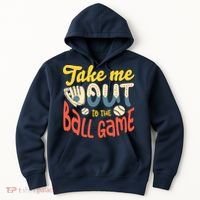 Take me out to the ball game for a Baseball Fan Baseball Hoodie thumb 0