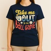 Take me out to the ball game for a Baseball Fan Baseball T-Shirt thumb 4