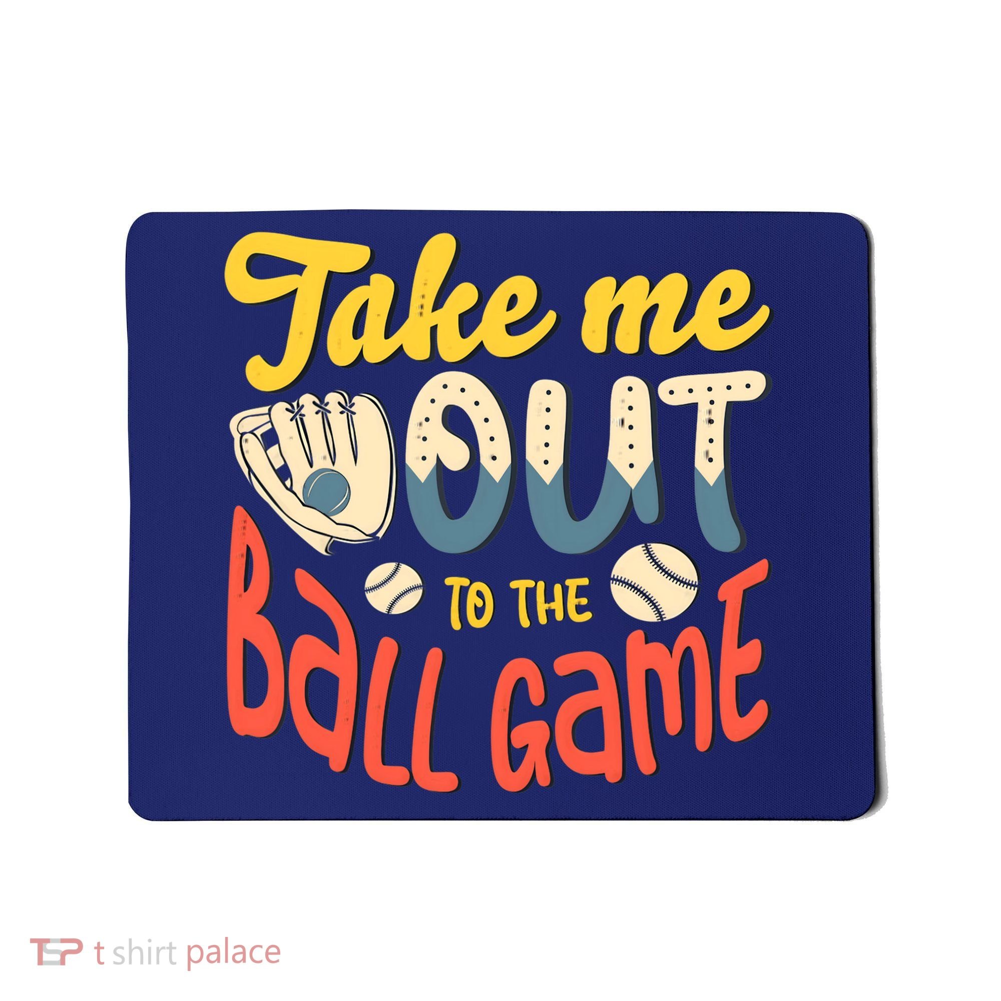 Take me out to the ball game for a Baseball Fan Baseball Mousepad