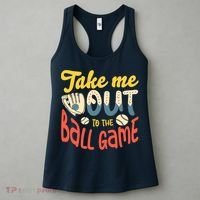 Take me out to the ball game for a Baseball Fan Baseball Women's Tank Top thumb 3